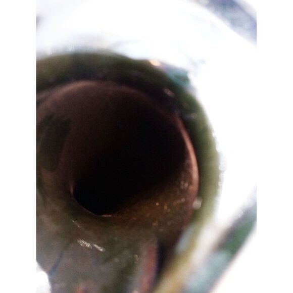 Ceramic Duck Vintage Figurine Green Black Glazed 5.25 Inches Baby Duckling - Picture 8 of 14